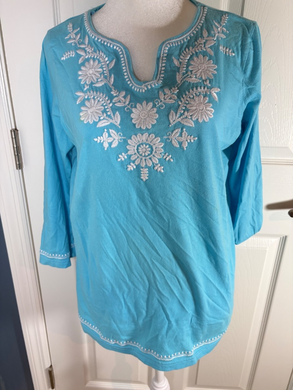 Embroidered Knit Tunic - Picture 2 of 7